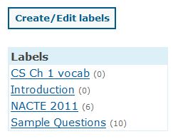 delete labels step 1